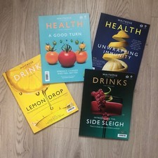 Waitrose Drinks / Health magazines. (Original Vintage Publications)  x4 Bundle 