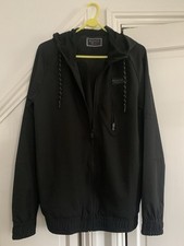McKenzie Medium Black Zipped Hooded Jacket Size M