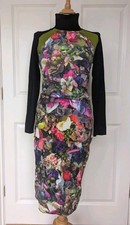 MARC CAIN BLACK KHAKI FLORAL