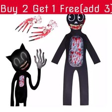 Unique Siren Head Kid Bla Cat Jumpsuit Cosplay Costume For Kids