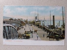 The Landing Stage. Liverpool. Sail Steam Ship. Boats. Early 1900's. Autochrom