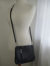 Borse In Pelle Navy Leather Bag