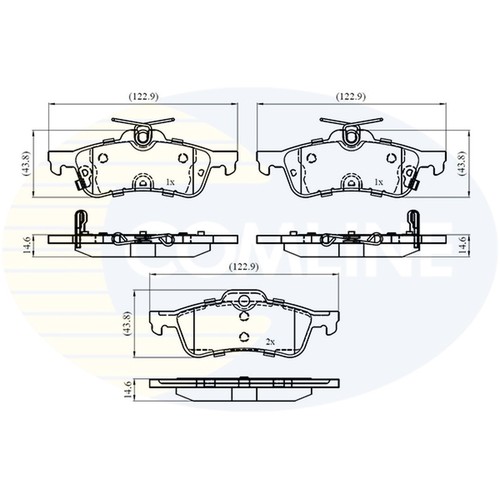 Brake pads set for - pads,