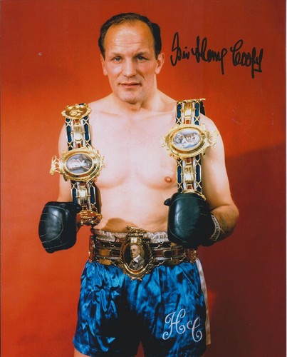 Sir henry cooper signed 10x8 - sir,