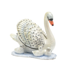 Trinket Box By Juliana Swan with Cygnets