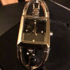 AVON Ladies Silver Tone Semi Bangle Watch VGC New Boxed & Working
