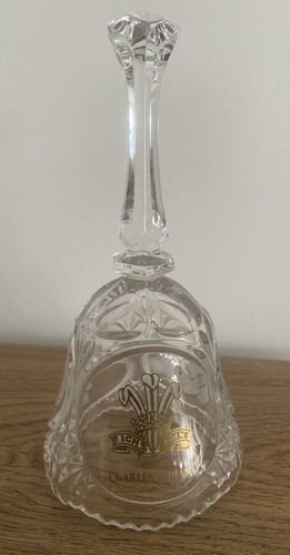 Crystal glass handbell 1981 - crystal,