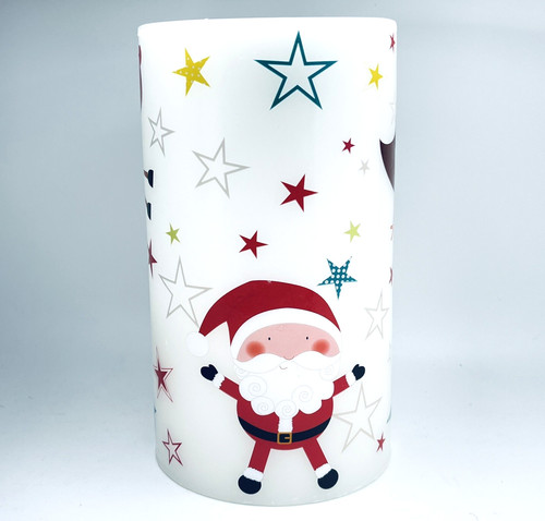 Giant christmas santa candle - christmas,