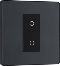 BG Electrical Evolve Touch Dimmer Switch – Secondary/Slave, 2-Way, Black