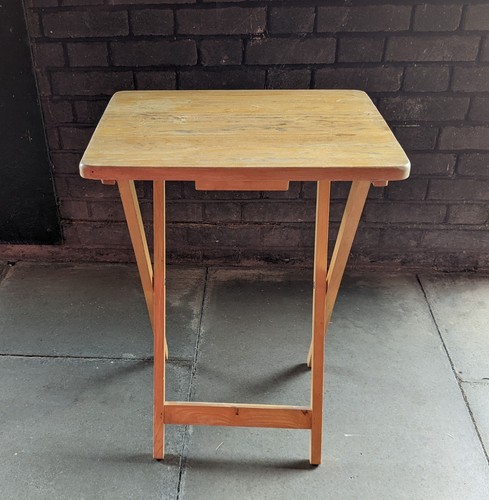 Vintage portable natural wood - portable,