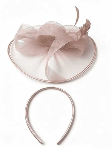 Large wedding fascinator - wedding,