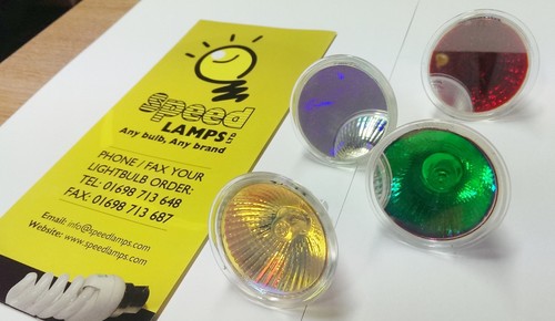 Coloured gu10 50w 35w halogen - coloured,