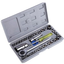 Socket set 8 dr metric - set,