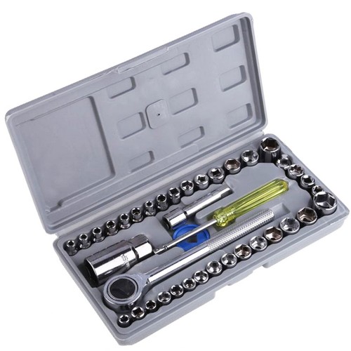 Socket set 8 dr metric - set, 1/4