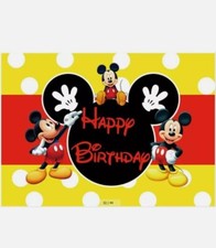 Red Mickey Mouse Birthday Party Decorations Plate Napkin Cup Tableware Supplies