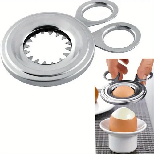 Stainless boiled egg topper - egg,