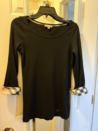 Burberry black scoop neck - burberry,