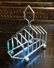 Art Deco Silver Plated Toast