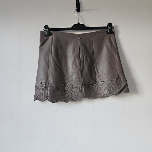 Taupe faux leather - faux, laser-cut
