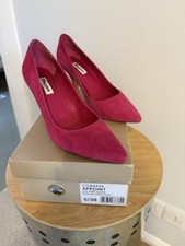 Pink Suede Court Shoes From Dune. Size 5