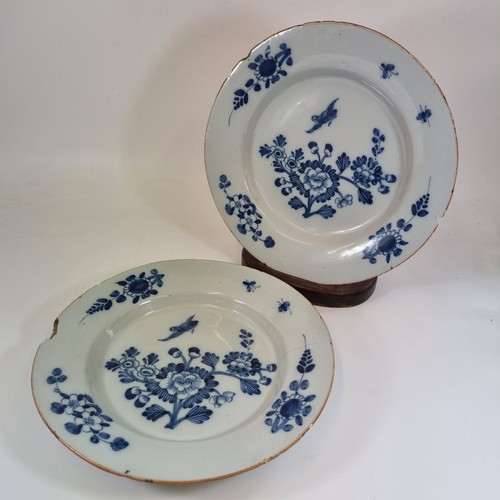 Antique pair 18thc delft - antique,