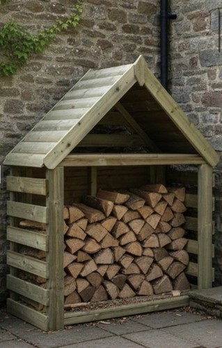 Wingham log store - log,
