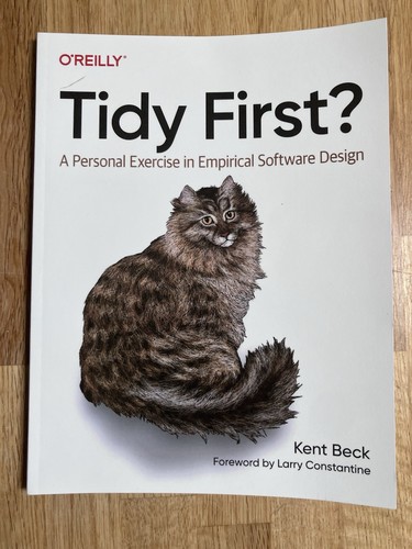 Tidy first a personal - first?:,