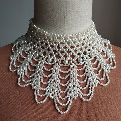 Pearl statement chunky collar - statement,