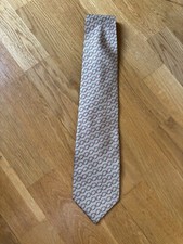 Gucci Men’s Silk Champagne Golden Rings Pattern Tie
