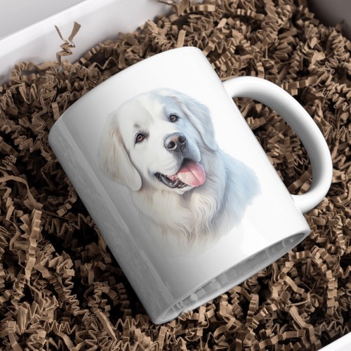 Kuvasz dog 11oz white - kuvasz, mug