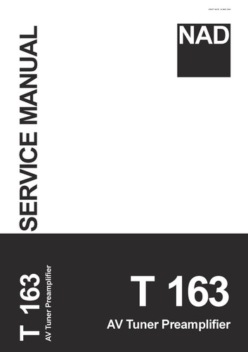 Service manual for - , t163