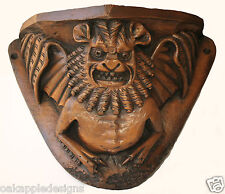 Medieval Grotesque Gargoyle Cathedral Misericord Carving Mythical Creature Bat 