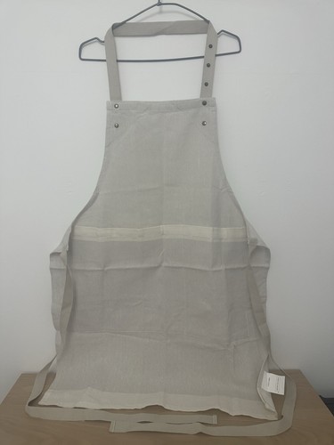 100 cotton apron natural - cotton,