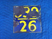 VINTAGE METAL RAILWAY MILEAGE