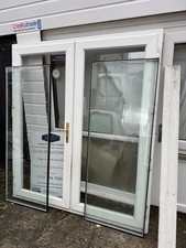 Used White UPVC Double Doors 