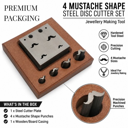 Mustache shape disc - shape, cutter