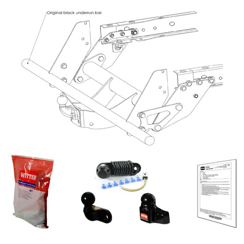 Witter towbar for - witter, mitsubishi