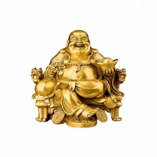 Laughing buddha statue wealth - statue,