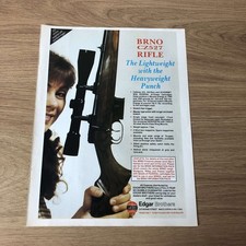 GUNS75 MAGAZINE ADVERT 12X9 EDGAR BROTHERS: BRNO CZ527 RIFLE