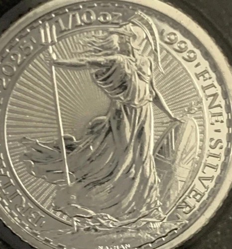 Britannia coin solid - , in