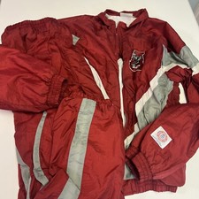 Vintage Alabama Youth Windbreaker Suit 1980s 90s Size XL (18) Boy Girl Crimson