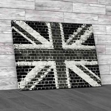 Union Jack Flag Brick Wall