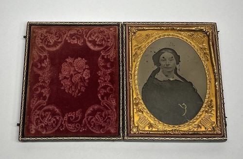 Antique ambrotype woman - antique,