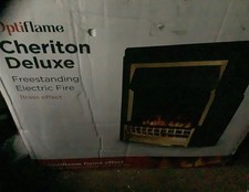 Dimplex Cheriton Deluxe Freestanding Optiflame Electric Fire - Spares or Repairs