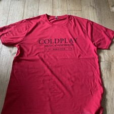Rare Coldplay Local Crew  Red XL