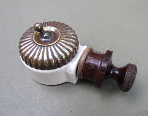 Vintage ceramic brass jelly - ceramic, &