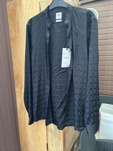 Zara mens black jacquard - zara,