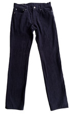 Levi's 511 Corduroy Navy Blue Jeans Mens W32 L34 Slim Straight Fit White Tab