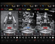 Topps WWE SLAM *DIGITAL* - 2017 Steel Base Braun Strowman Naomi Nia Jax 250CC