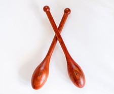 Pair of teardrop Indian Clubs